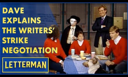 David Letterman’s Hilarious Take on the Writers’ Strike and Television Industry Criticism