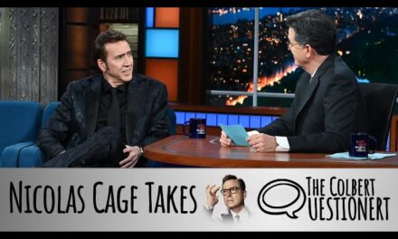 Nicolas Cage Reveals Enigmatic Persona During Stephen Colbert’s Colbert Questionnaire