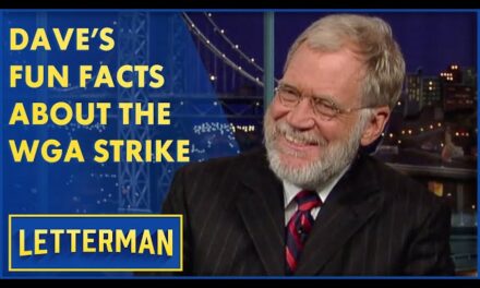 David Letterman Entertains with Lesser-Known Facts About the Writers Guild of America Strike