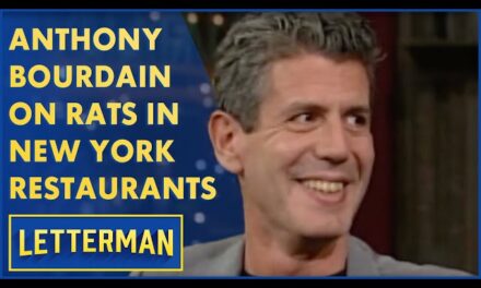 Anthony Bourdain Reveals Fascinating Insights About Restaurant Industry on David Letterman