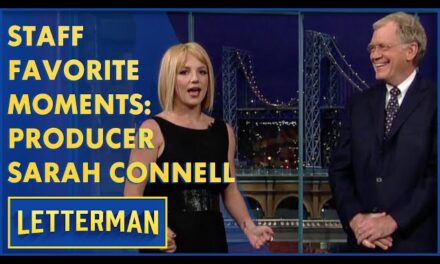 Sarah Connell Reflects on Her Memorable Years at ‘David Letterman’ and Encounters with Celebrities