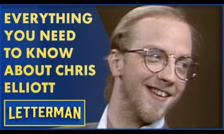 Chris Elliott Shines on David Letterman’s Talk Show as a Multi-Talented Production Assistant and Rising Star