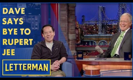 Fond Farewell: David Letterman Bids Goodbye to Hello Deli Owner Rupert Jee