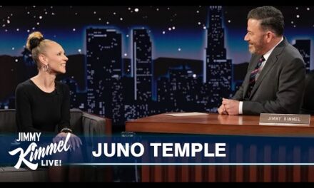Juno Temple Talks Stuntman on Fire, Halloween House, and Fargo Season on Jimmy Kimmel Live