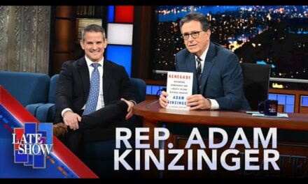 Representative Adam Kinzinger Believes Trump Engaged in Insurrection – Late Show Interview