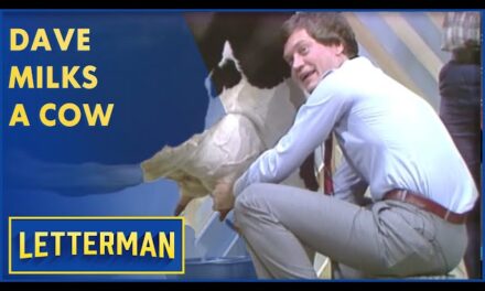 David Letterman Fulfills Lifelong Dream of Milking a Cow on His Talk Show