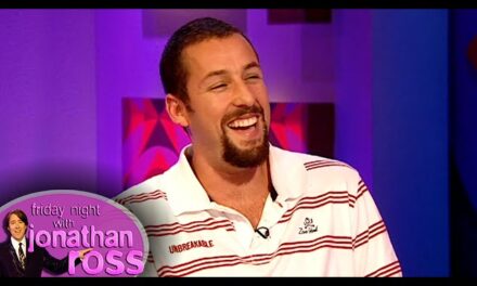 Adam Sandler Charms Audience with Hilarious Anecdotes on “Friday Night with Jonathan Ross