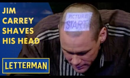 Jim Carrey Shaves His Head on David Letterman Talk Show – A Hilarious and Bold Transformation