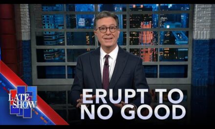 Stephen Colbert Takes on Volcano Eruption, Trump, Biden, Giuliani, and NYC Mayors in Hilarious Episode