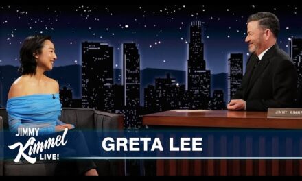 Greta Lee Talks Pranks, Quirky Parents, and Oscar Buzz on Jimmy Kimmel Live