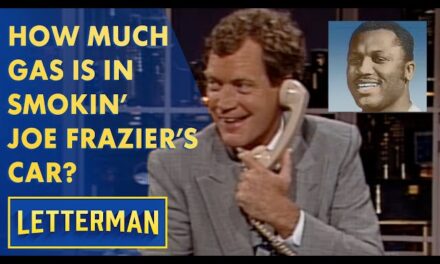 David Letterman Introduces Unique Segment: Find Out How Much Gas Joe Frazier has in his Car