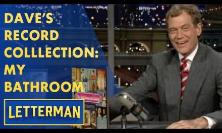 David Letterman Entertains with Hilarious and Nostalgic Record Collection on Talk Show