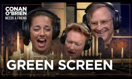 Conan O’Brien, Sona, and Matt Gourley Have a Hilarious Green Screen Encounter