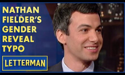 Nathan Fielder’s Hilarious Gender Reveal Typo on David Letterman’s Talk Show