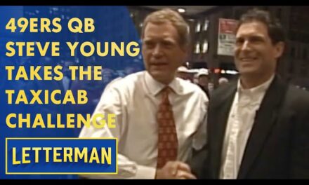 Steve Young’s Hilarious Anecdotes and Challenging Football Game on David Letterman