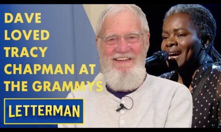 David Letterman in Awe of Tracy Chapman’s Grammy Performance on His Talk Show