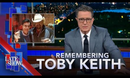 Stephen Colbert Pays Emotional Tribute to Legendary Country Star Toby Keith