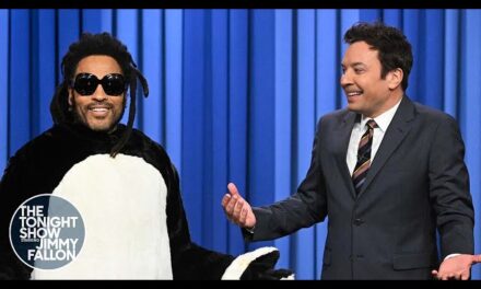 Hashtag the Panda and Lenny Kravitz Surprise Audience on The Tonight Show Starring Jimmy Fallon