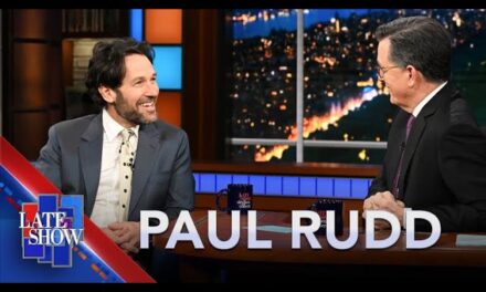 Paul Rudd Talks Taylor Swift and Ghostbusters: Frozen Empire on The Late Show with Stephen Colbert