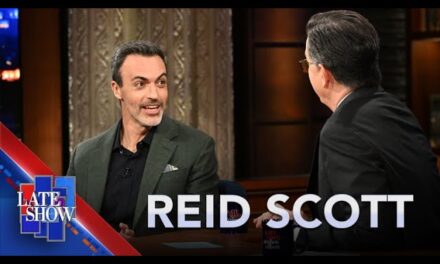 Reid Scott Shares Hilarious Stories on “The Late Show” About Lost Interview and “Law and Order” Role