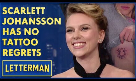 Scarlett Johansson Dives into Hitchcock’s World on “Letterman” Talk Show