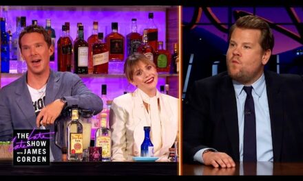 Benedict Cumberbatch and Elizabeth Olsen Surprise James Corden with Margarita-Making Skills