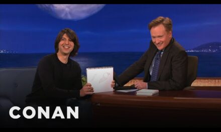 Comedian Demetri Martin Showcases Artistic Talents on Conan O’Brien’s Talk Show