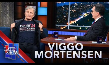 Viggo Mortensen Reveals “Lord of the Rings” Easter Egg in New Movie on Colbert Show