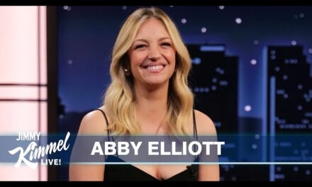 Abby Elliott Talks About “The Bear” and Her Friendship with Jimmy Kimmel on Live Television