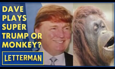 Hilarious Game on The David Letterman Show: Super Trump Or Monkey with Musical Theater Performer Jenny Ford