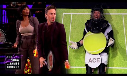 Venus Williams and Zach Braff Compete in Target Practice on “The Late Late Show with James Corden