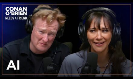 Conan O’Brien and Rashida Jones Discuss the Complexities of AI and the Role of Artists in a Lively Talk Show Episode