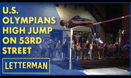 David Letterman’s Talk Show Features Jaw-Dropping High Jumpers Taking Over NYC Streets