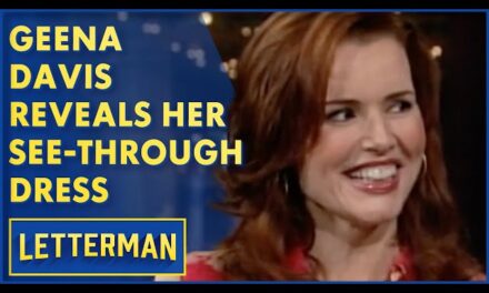 Geena Davis Shocks David Letterman with See-Through Dress on Talk Show