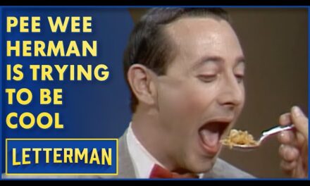 Pee Wee Herman Wows with Energetic and Hilarious Appearance on David Letterman’s Talk Show