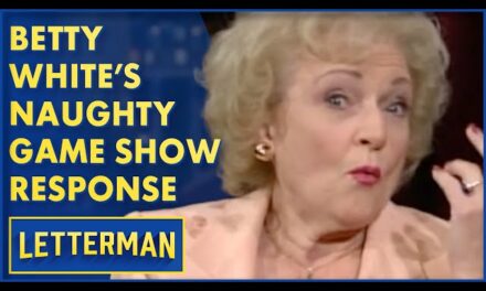 Betty White’s Hilarious Game Show Answer Leaves David Letterman’s Audience Blushing