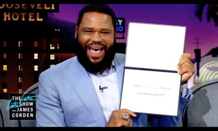 Actor Anthony Anderson Makes Exciting Announcements on The Late Late Show with James Corden