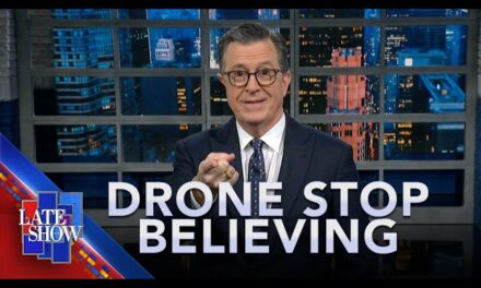 Stephen Colbert Tackles Stock Market, Drones, Astronaut Delays, Trump Lawsuit, Timberlake’s Wardrobe Malfunction, and Pornhub Announcement