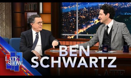 Ben Schwartz Talks Sonic the Hedgehog 3 and Arm-Wrestles Stephen Colbert on The Late Show