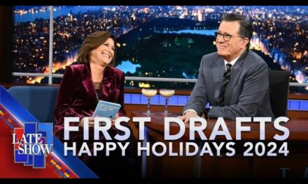 Stephen and Evie Colbert Spread Holiday Cheer with Hilarious First Drafts of Christmas Cards