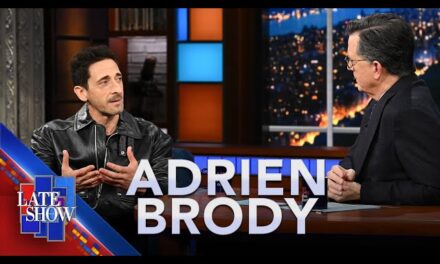 Adrien Brody Reveals his Passion for Acting and Eclectic Design on The Late Show