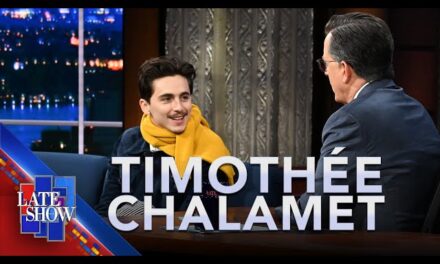 Timothy Chalamet Talks About His Fascination with Bob Dylan on The Late Show with Stephen Colbert