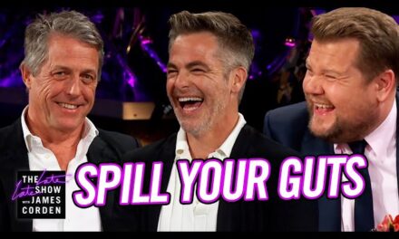 Hugh Grant and Chris Pine Play Hilarious Game of Spill Your Guts or Fill Your Guts on The Late Late Show