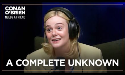 Elle Fanning Discusses Portrayal of Sylvie Russo in “A Complete Unknown” on Conan O’Brien’s Talk Show