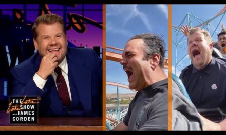 James Corden and Guests Take On Thrilling Roller Coasters at Six Flags Magic Mountain