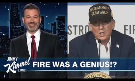 Former President Donald Trump Discusses Wildfires and Controversies on “Jimmy Kimmel Live