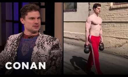 Flula Borg Charms Conan O’Brien with Hilarious Anecdotes and Fashion Quirks