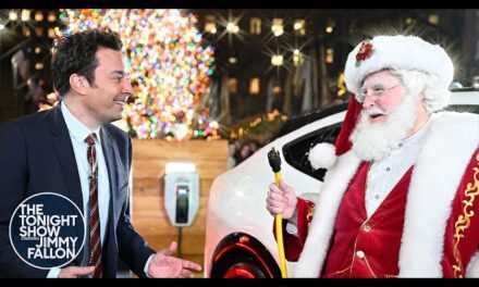 Jimmy Fallon Surprises Audience Member with New Ford Vehicle and Spectacular Holiday Light Display