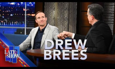 NFL Legend Drew Brees Reveals the Secrets of On-Field Play Calls on The Late Show