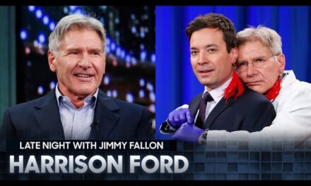 Harrison Ford Surprises Jimmy Fallon by Piercing His Ear on ‘The Tonight Show’